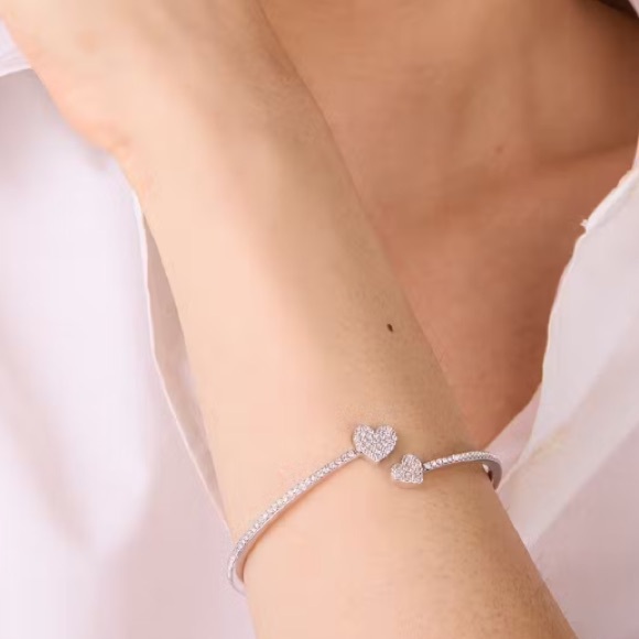 Kate Spade Yours Truly Pave Open Hinge Cuff - Picture 7 of 8